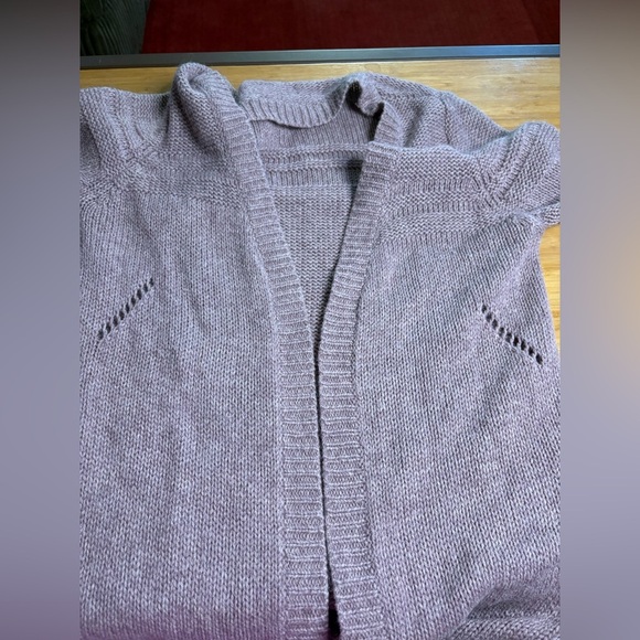 GUC Zadig & Voltaire- Light Purple Alpaca +Wool Open Front Long Sweater. Size L - Picture 7 of 7